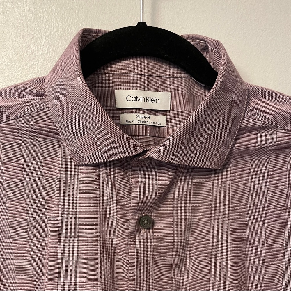 Men’s Calvin Klein Slim Fit Stretch Steel+ Non Iron Shirt